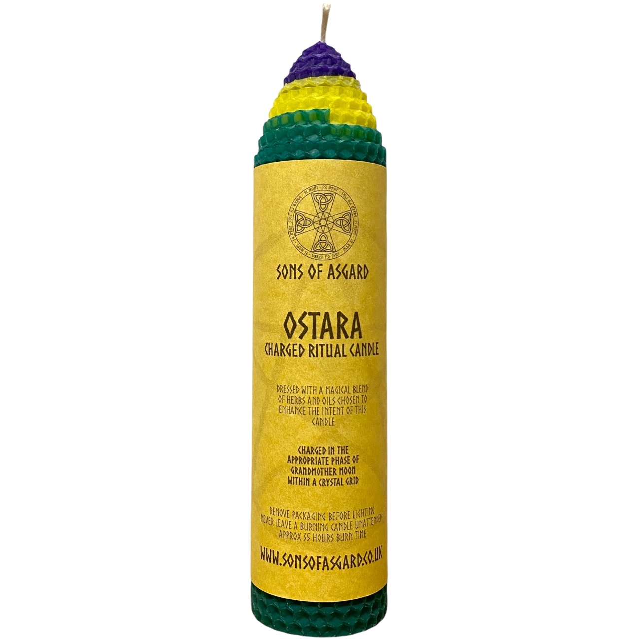 Sabbat - Ostara - Beeswax Ritual Candle